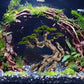 Novelsite Fish Tank Decoration- Cliff Bonsai Trees with Faux Moss- Aquarium Decoration Aqua scaping- Made of Sandstone-Goldfish Betta Fish Tank Decor