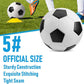 6 Pcs Deflated Soccer Ball Bulk with Pump Size 5/4/3 Sport Soccer Ball Training Ball for Adult Soccer for Game Match Birthday Party Gift