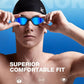 ZIONOR G1 Lite Swim Goggles with Swim Cap Comfortable Anti-fog Swimming Goggles Cap Set for Adult Men Women