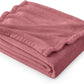 Bedsure Fleece Throw Blanket for Couch Rose Pink - Lightweight Plush Fuzzy Cozy Soft Blankets and Throws for Sofa, 50x60 inches
