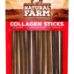 Natural Farm Odor-Free Collagen Chews, (12-Inch, 12-Pack), Long Lasting Bully Sticks & Rawhide Alternative Dog Treats, 95% Collagen, High Protein Best Dental Dog Treats – Medium & Large Dogs