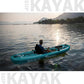 10.2'x35''x8'' Inflatable Kayak with Detachable Seat, SUP-Kayak Set Includes Hand Pump/Aluminum Oar/Backpack, Inflatable Boat for Adults/Kids | for Fishing, Touring-Green