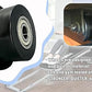 4-Pack Universal Gym Machine Roller Wheels - Heavy-Duty Black Plastic Rollers for Multi-Model Home Fitness Equipment, Direct Replacement for Worn Exercise Machine Components