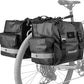 Bike Panniers Bike Bags Waterproof 40L Bicycle Saddle Bags for Rear Rack Luggage Trunk Bag Double Side Pannier Bag with Rain Cover Cycling Accessories, Black-L