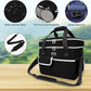 BAGLHER Dog Travel Bag for Supplies - Double-Layer Airline Approved Weekend Pet Travel Organizer Set for Dog and Cat Tote with 2 Pet Food Containers and 2 Collapsible Silicone Bowls Black