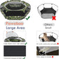 Pawaboo Small Animals Playpen, Waterproof Small Pet Cage Tent with Zippered Cover, Portable Outdoor Yard Fence with 3 Metal Rod for Chick/Kitten/Puppy/Guinea Pig/Rabbits/Hamster, Leopard Print