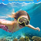 W WSTOO Kids Swim Goggles with Nose Cover,Snorkel Diving Swimming Mask for Youth 5-15,HD 3-Window Wide Vision Anti-Shattered Lens Anti-Fog&Leak