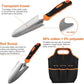 Gardening Tool Set, CHRYZTAL Stainless Steel Heavy Duty Gardening Tool Set, with Non-Slip Rubber Grip, Storage Tote Bag, Outdoor Hand Tools, Ideal Gardening Gifts for Women