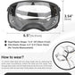 NAMSAN Clear Dog Goggles for Large Dogs, Wide Eyecup & Soft Frame, Anti-UV Sunglasses for Dogs Medium to Large Breed, Driving Dog Eye Protection, Windproof Dustproof, Adjustable, Black Frame