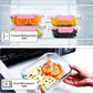 VERONES 10Pack Glass Meal Prep Containers, Airtight Glass Lunch Containers,Stackable Glass Food Storage Containers Set with Lids,Exclusive of BPA, for Microwave,Oven, Freezer&Dishwasher Friendly,Pink
