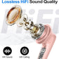 kurdene Wireless Earbuds Bluetooth 5.4 Headphones 60H Playtime Deep Bass Stereo Ear Buds with Mic Comfort Lightweight in Ear Earphones for Workout/Running Pink