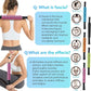 Muscle Roller Stick, Yoga Massage Roller Bar Fitness Beauty Tool for Athletes Relief Leg Back Pain (Pink)
