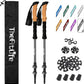 TheFitLife Trekking Poles - Lightweight 7075 Aluminum Hiking Sticks with Cork Grips, Adjustable Telescopic Design, Metal Flip Lock for Men & Women - Perfect for Hiking, Walking, Camping & Backpacking