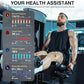 2025 DA GPT Smart Watch, Deep Search, Heart Rate, Blood Pressure, Blood Oxygen, Sleep Monitor, 107 Sports Modes, Waterproof Round Watch, 1.19-inch AMOLED Display, Compatible Android and iOS Gold Metal