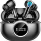 Wireless Earbuds, 2025 Bluetooth 5.4 Headphones 3D Bass Hi-Fi Stereo Ear Buds, 4 ENC Noise Cancelling Mic, 40+Hrs USB-C in-Ear Earphone, IP-X7 Waterproof Sport Workout Gym for Laptop Pad Android iOS