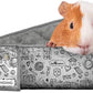 Paw Inspired Critter Box Washable Cage Liner with Raised Sides, Fleece Bedding with Waterproof Bottom, Edge Protected Pee Pads for Guinea Pigs, Rabbits, Hamsters, Small Animals (C&C 2x3 Size)