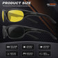 Polarized Sports Sunglasses for Men,TR90 Unbreakable Frame Sunglasses for Fishing Driving Cycling UV400 Protection