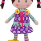 Sugar Snap Plush Doll for Toddlers Learn to Dress Montessori Toy - Dress Me Doll - Zipper, Snaps, Buttons, Buckle - Educational Toy for 2 3 Year Old Girl - Montessori Doll - 15" - Purple Dress