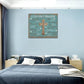 Rustic Christian Cross Wall Art I Can Only Imagine Pictures Farmhouse Butterfly Wall Decor Teal Motivational Canvas Print Painting Artwork for Bathroom Living Room Bedroom 16"x20"