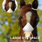 Hilltown Adjustable Fly Mask for Horse with Ears - UV-Block, Large Eye Space, Breathable, Built to Last, Comfort Fit - Horse Fly Mask for Daily Stable, Hot Weather Riding & Competition - Full, Grey