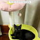 Flower Cat Tree, 28" Cat Tower with Cozy Flower Perch, Large Hammock for Indoor Small Cats, Cute Cat Tree with Sisal Scratching Post and Fur Toy Ball for Kittens, Pink