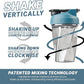 HELIMIX 1.5 Vortex Blender Shaker Bottle Holds Upto 20oz | No Blending Ball or Whisk | USA Made | Portable Pre Workout Whey Protein Drink Shaker Cup | Mixes Cocktails Smoothies Shakes | Top Rack Safe