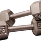 Body-Solid Cast Iron Hexagon Dumbbell, Hand Weights For Men and Women, Weight Dumbbells for Strength Training, Body Building Home Gym Training Gear