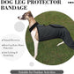 ROZKITCH Dog Surgery Leg Sleeve Rear Legs, Male Female Pet Prevent Licking Wound Elbow Knee Protector, Dog Recovery Suit Cone Collar Alternative Pants Shirt for Wound Heal Wrap Grey S
