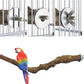 Allazone 4-Piece Bird Perch - Natural Grapevine Stick Swing Chewing Toys for Parrot Cages, Cockatiels, Parakeets, Finches