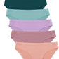 FINETOO 6 Pack Women’s Seamless Hipster Underwear No Show Panties Invisibles Briefs Soft Stretch Bikini Underwears XS-XL