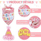 SCENEREAL Dog Birthday Bandana Hat with Dress Girl Set Party Supplies Plaid Puppy Birthday Outfit Cute Dog Tutus for Small Medium Lage Dogs, Pink Plaid