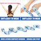 Elastic Yoga Stretching Strap with Loops, CEILIWEN Stretch Straps For Physical Therapy, Pilates Stretch Band, Elastic Exercise Bands, Leg Stretching Strap, Stretch Resistance Bands For Exercise