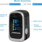 WRINERY Oxygen Saturation Monitor, Pulse Oximeter Fingertip, Oxygen Monitor, O2 Saturation Monitor, OLED Portable Oximetry with Batteries, Lanyard (Royal Black-Silver)