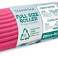 Oceanfoam Tidal Roller - Hot Pink - Muscle Massage Foam Roller for Back Pain & Stretching - Firm and Ergonomic Wide Wave Textured - Yoga, Athletics, & Wellness - Full Size, 20" x 5"