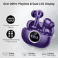 Bluetooth 5.4 Earbuds, 2025 Wireless Headphones Hi-Fi Stereo Ear Buds, 4 ENC Noise Cancelling Mic, 40+Hrs USB-C in-Ear Earphone, IP-X7 Waterproof Sport Workout Gym for Laptop Pad Android iOS