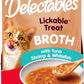 Hartz Delectables Savory Broths Variety Lickable Wet Cat Treats, 12 Count