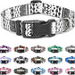 Mercano Adjustable Dog Collar - Special Design Patterns, Soft Nylon Comfortable Sturdy Pet Collar for Small Medium Large Dogs (L, Black White B)