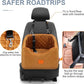 Dog Car Seat for Small Dogs, Memory Foam Booster Dog Seat for Dogs up to 35 lbs, Elevated Pet Car Seat with Washable Removable Cover, Storage Pockets