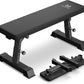 Flat Weight Bench - Heavy Duty Foldable Workout Bench for Home Gym, 1300lb Capacity Adjustable Strength Training Bench Press for Ab and Full Body Exercises, Sturdy and Easy to Fold