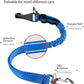 IOKHEIRA Dog Seatbelt - Adjustable Reflective Bungee Car Seatbelt with Aluminum Swivel Carabiner
