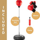 Punching Bag with Stand, Boxing Bag for Teens & Adults - Height Adjustable - Speed Bag for Training, Boxing Equipment, Stress Relief & Fitness