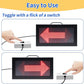YZ LED Basketball Possession Indicator with Aluminum Frame,Portable Possession Arrow Basketball for Referees,Sports Electronic Equipment with Toggle Switch for Sports