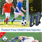 Shin Guards Soccer Kids Youth, CE Certified Airsfish Shin Guard Protection Gear for 2-18 Years Old Boys Girls Teenagers High Impact Resistant Breathable Comfortable 1 Pair 4 Sizes