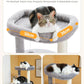 PETEPELA 61" Cat Tree for Indoor Cats, [6-Levels] Cat Climbing Tower with 9 Sisal Scratching Posts and Replaceable Dangling Ball &Top Perch, Grey