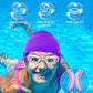 Kids Swim Goggles, Swimming Goggles for Kids Toddlers 3-14 with Swim Cap, Nose Clip, Nose Bridge, Ear Plugs