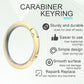 10 Pack 1-1/4Inch Trigger Spring O Rings, Metal Round Carabiner Clip Snap Hook, Spring Keyring Buckles for Replacement Purse Strap, Paracord Lanyard Clips, Keychain Rings Hardware DIY Crafts Making