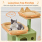 Taoqimiao Cactus Cat Tree, 71-Inch Cat Tower for Indoor Cats Large Adult, Multi-Level Large Cat Condo, 8 Sisal Scratching Posts, Metal Frame Cozy Hammock, Scratch Board, 2 Top Perches, MSC026L