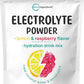 Micro Ingredients Hydration Electrolyte Powder, 2 lb (139 Servings) | Lemon Raspberry Flavor | High Potassium (1,000mg) + Coconut Water & Real Lemon Juice | No Sugar, Keto Friendly | Non-GMO