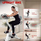 HARISON Folding Exercise Bike 350 LBS Capacity, 5 in 1 Bluetooth Stationary Bikes for Home with 16-Level Resistance and Arm Resistance Bands, Magnetic X-Bike with LCD Monitor & Back Support (HR-X3LWhite)