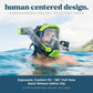 Seaview 180 V3 Full Face Snorkel Mask Adult- The V3 is The Perfect Snorkeling Gear for Adults- Snorkel Mask with 180 Panoramic Viewing and Up to 600% Easier Breathing- Patented Flowtech Air Intake